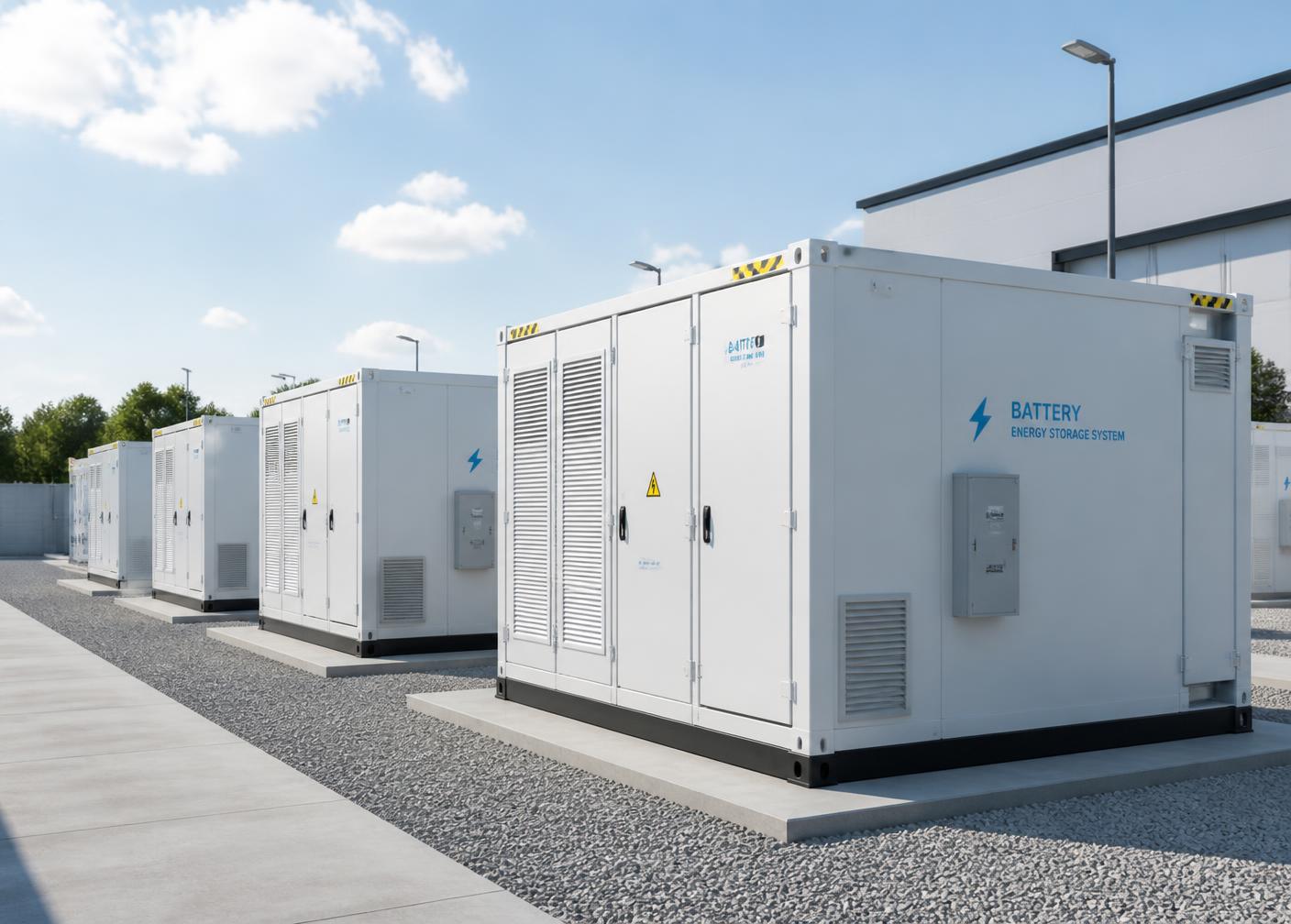 Battery energy storage systems installed at an energy facility